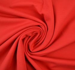Jednobarevná teplákovina červená