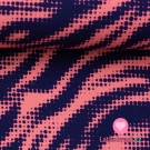 Viskóza tygří vzor v růžovo-modré