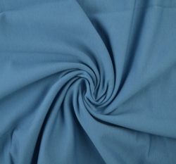 Jednobarevná teplákovina ocelově modrá