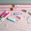 Barevná srdíčka na růžové