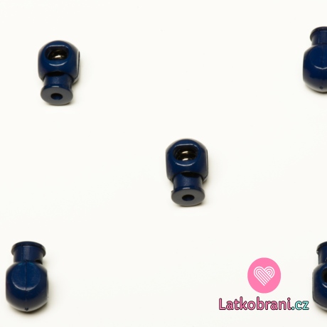 Brzdička s jedním otvorem tmavě modrá