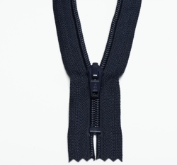 Zip spirálový nedělitelný námořnicky modrý 18 cm