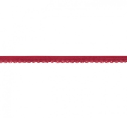 Pruženka prádlová bordó s krajkou 