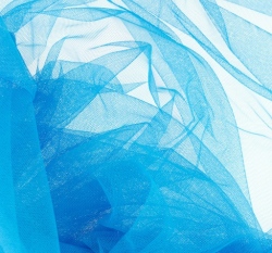 Tyl jednobarevný modrý aqua