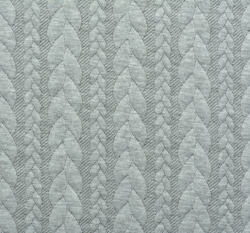 Pletenina copánky jednobarevná šedá světlejší 