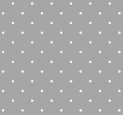 Úplet potisk bílé puntíčky na šedé 
