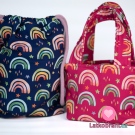 Softshell s fleecem duha na růžové 