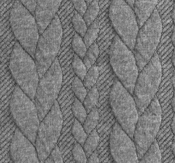 Pletenina copánky šedé melé