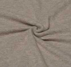 Bavlněný vaflový úplet béžové melé