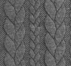 Pletenina copánky tmavě šedé melé 