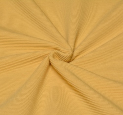 Jednobarevný úplet žebrovaný (ottoman) světlejší hořčicový