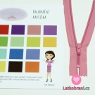 Zip spirálový nedělitelný růžový 18 cm