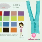 Zip spirálový nedělitelný tyrkysový světlejší 18 cm