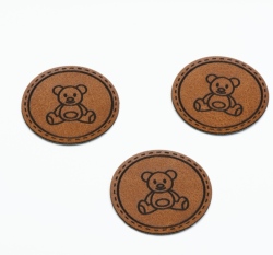 Štítek na oblečení kulatý 