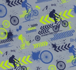 Teplákovina potisk Streetstyle na šedé