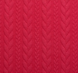 Pletenina copánky červené světlejší