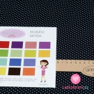 Úplet potisk pravidelný mini puntíček na temně modré