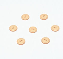 Knoflík kulatý, lesklý, krémový