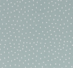 Žakárový úplet bílé trojúhelníčky na starozelené