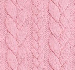 Pletenina copánky jednobarevná růžová 