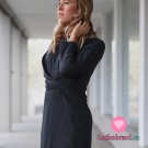 Úplet drobné tmavě růžové puntíčky na starorůžové 