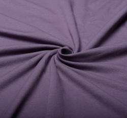 Jednobarevná teplákovina tmavě fialová zaprášená 240 g
