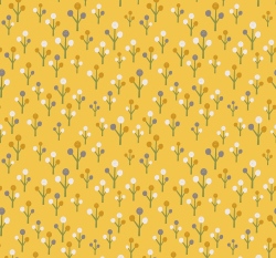 Úplet potisk minimalistické stromečky na okrové