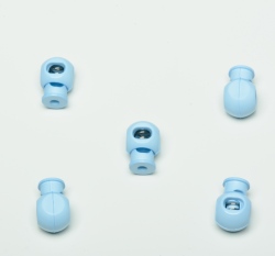 Brzdička s jedním otvorem světle modrá