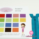 Zip spirálový dělitelný modrý 45cm