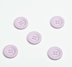 Knoflík s ozdobným okrajem růžovo-fialkový