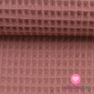 Bavlněná vaflovina jednobarevná tmavě růžová