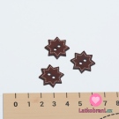 Knoflík vánoční hvězdička červená