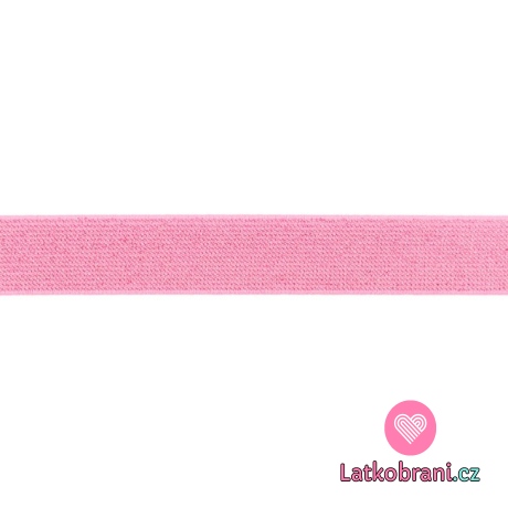 Plochá prádlová pruženka růžová s lurexem 