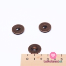 Knoflík kulatý, matný, bronzový 18 mm