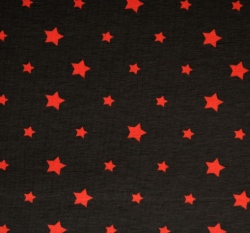 Úplet hvězdy oranžové na šedé (různě veliké)