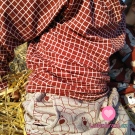 Teplákovina potisk medvídek Méďa na bordové