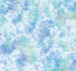 Úplet potisk batika na světlé aqua 