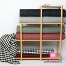 Bavlněný flanel proužek na šedé