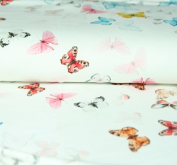 Teplákovina motýlci paví očko na smetanové