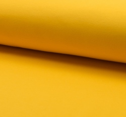 Teplákovina počesaná sytá žlutá