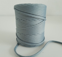 Šňůra oděvní kulatá  PES 4 mm tmavší šedá