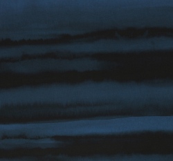 Úplet potisk batikované modré pruhy na černé