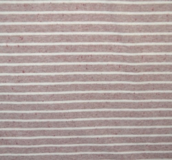 Úplet bílé proužky v kombinaci se starorůžovým melé