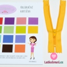 Zip spirálový nedělitelný žlutý 15 cm