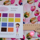 Úplet potisk tulipány na zaprášené růžové 180 g