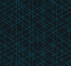 Teplákovina potisk nepravidelné modré čáry na černé