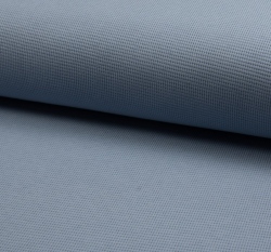 Bavlněný vaflový úplet jednobarevný zaprášený modrý