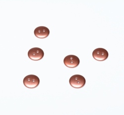 Knoflík lesklý bronzový