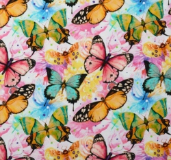 Úplet potisk barevní motýlci
