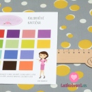 Bavlněný popelín potisk žluto-bílé puntíky na šedém podkladu